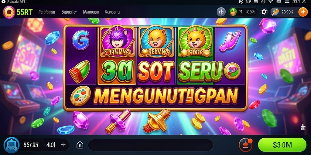 Tampilan gameplay Slot yang seru dan menghibur dari 55RT.
