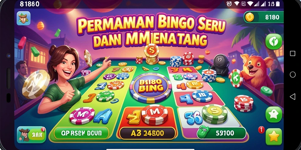 Screenshot gameplay yang menampilkan serunya bermain Bingo di 8180.