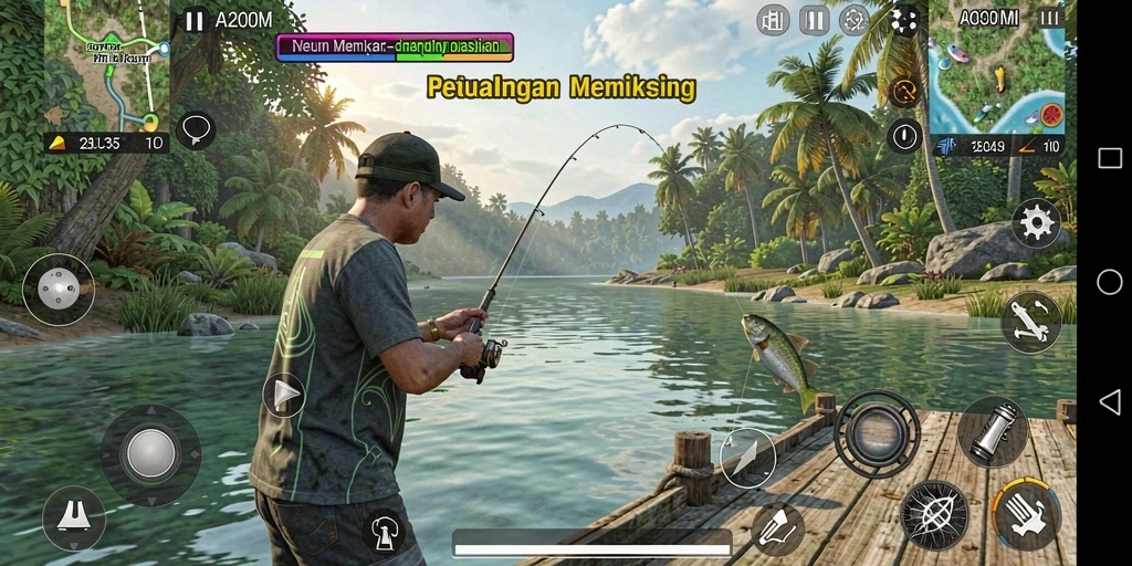 Tangkapan ikan besar dan aksi memikat dalam A200M.