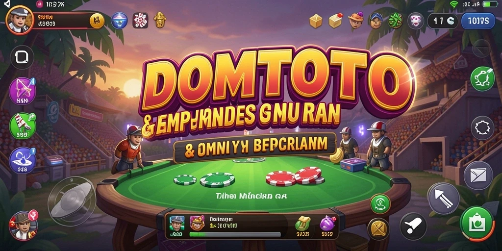 Screenshot utama DOMTOTO menampilkan gameplay Simulation yang mendalam dan interaktif.