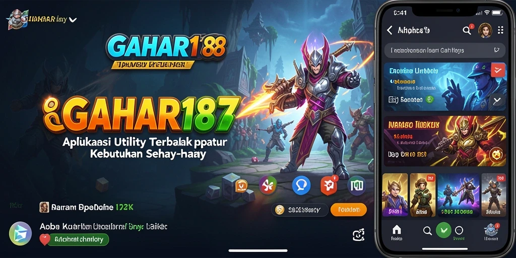 Tampilan utama GAHAR188 yang memudahkan pengguna mengakses fitur.