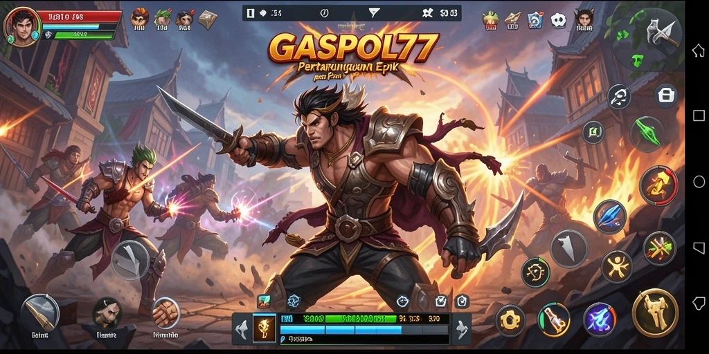 Tampilan gameplay GASPOL77 yang seru dalam pertarungan Fighting.