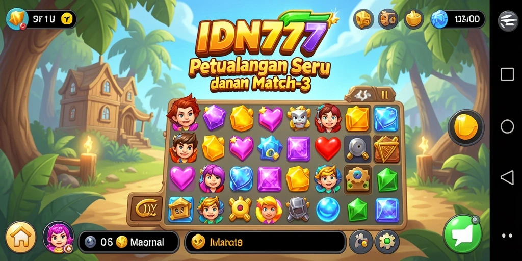 Gameplay menawan di dalam IDN777, padu padan permata yang menyenangkan.