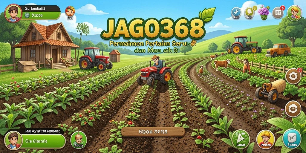 Screenshot JAGO368 menampilkan gameplay pertanian yang seru dan interaktif.