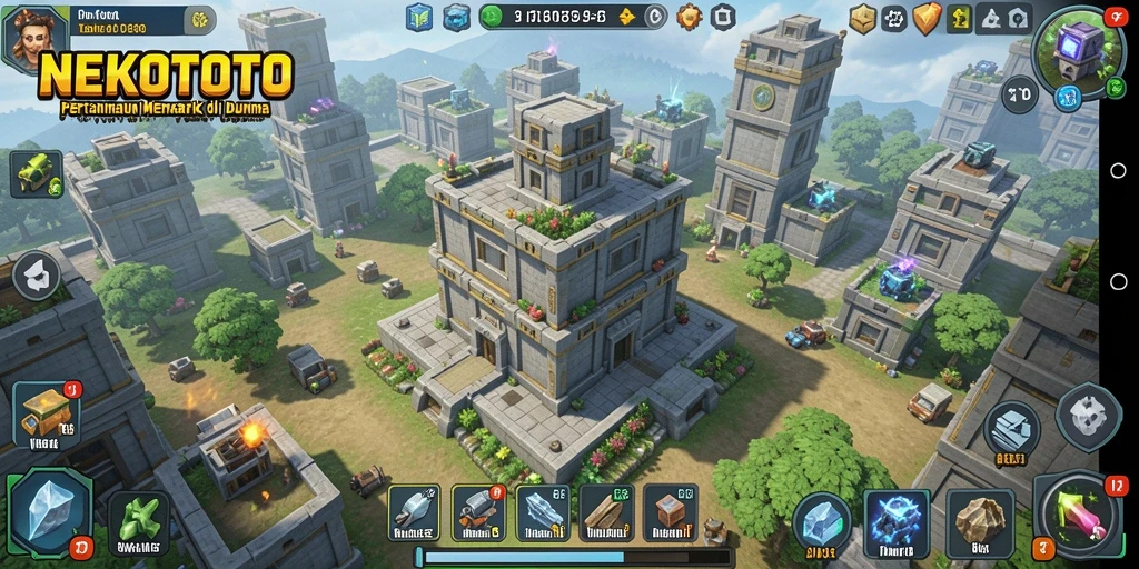 Tampilan gameplay seru dan menantang di NEKOTOTO.