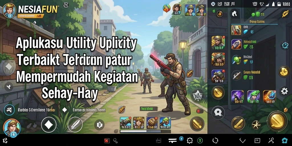 Screenshot utama NESIAFUN menampilkan antarmuka aplikasi Utility yang intuitif.