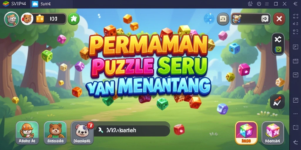 Gameplay SVIP4 yang menantang dan seru dalam permainan Puzzle.