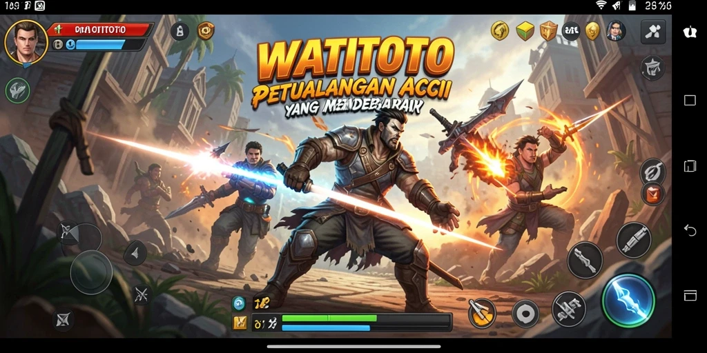 Screenshot gameplay WATITOTO dengan aksi yang seru dan mendebarkan.
