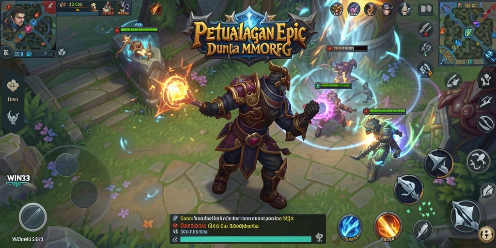 Gameplay seru di WIN33 menampilkan aksi pertempuran dalam dunia fantasi.