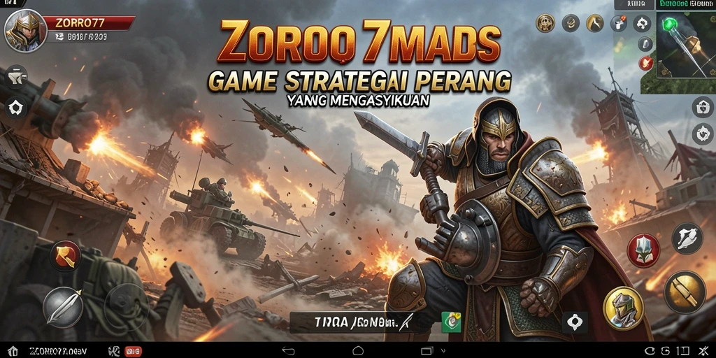 Tampilan dinamis dari pertempuran strategis di ZORO77.